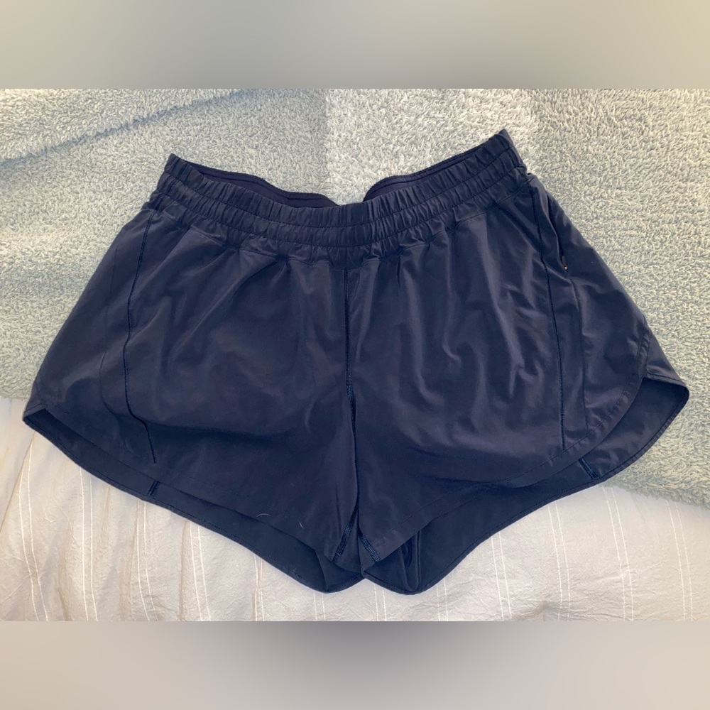 Navy 5inch Lululemon Track That Shorts